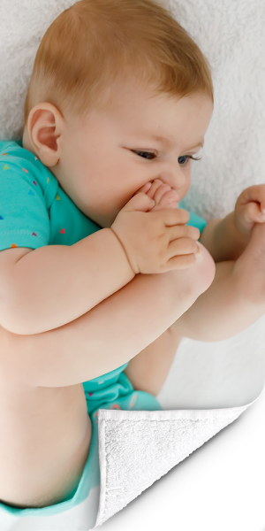 Voorbeeld FotoHanddoek baby2 op handdoek